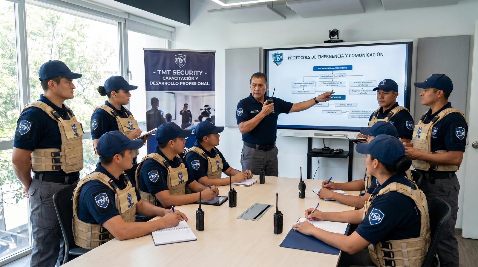 Capacitación continua de guardias TMT Security